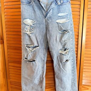 Levi's Light Blue Distressed Women's Boot Cut Jeans